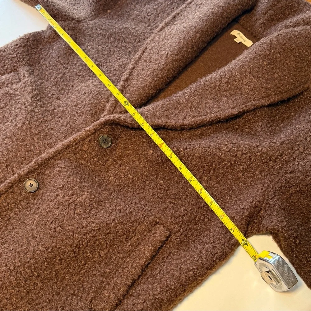 Madewell Pebbled Faux Shearling Shawl Collar Coat – Size M | Cozy Cottage - Picture 8 of 15